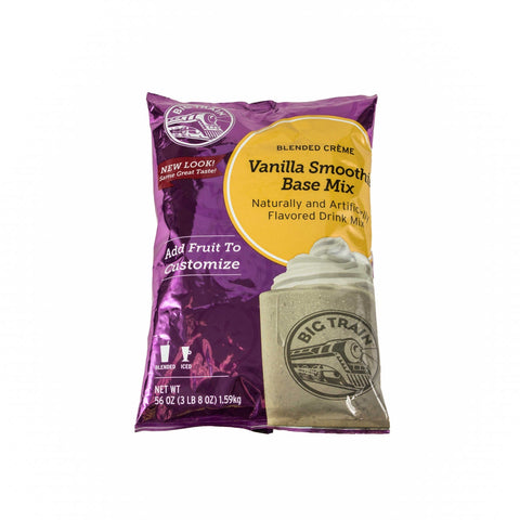 Big Train Vanilla Blended Iced Creme Smoothie Frappe Mix, 3.5 Pound -- 5 per case.