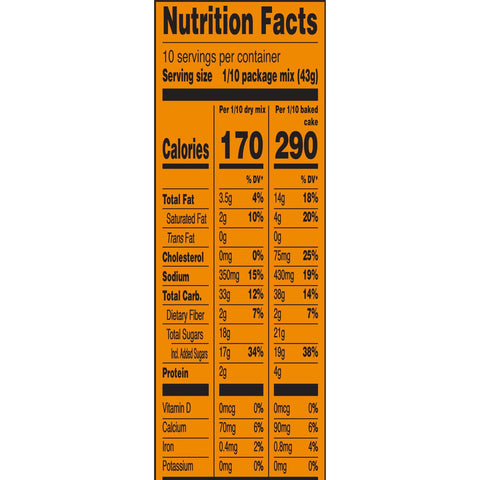 Duncan Hines Signature Perfectly Moist Carrot Cake Mix, 15.25 Ounce -- 12 per case