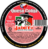 Jaimito Mexican Style Queso Cotija Cheese, 12 Ounce -- 12 per case