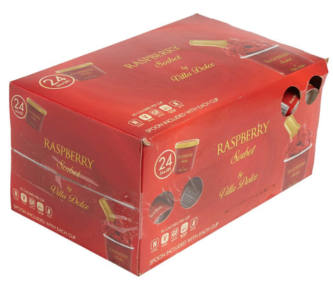 Villa Dolce Raspberry Sorbet, 3.6 Ounce -- 24 per case