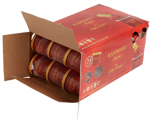 Villa Dolce Raspberry Sorbet, 3.6 Ounce -- 24 per case