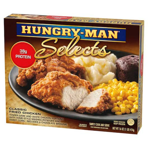 Hungry Man Classic Fried Chicken, 16.5 Ounce -- 8 per case.