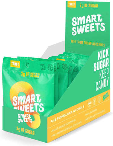Smartsweets Peach Rings Candy - 12 count per pack -- 6 packs per case