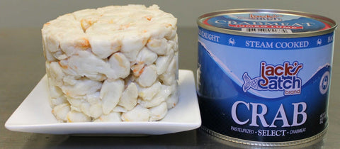 Jacks Catch Select Jumbo Pasteurized Crabmeat, 1 Pound Can -- 12 per case