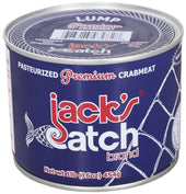 Jacks Catch Premium Pasteurized Crabmeat Lump, 1 Pound Can -- 12 per case