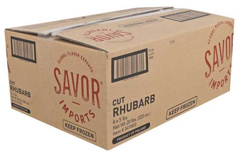 Savor Imports Red Rhubarb Cuts, 5 Pound -- 4 per case.