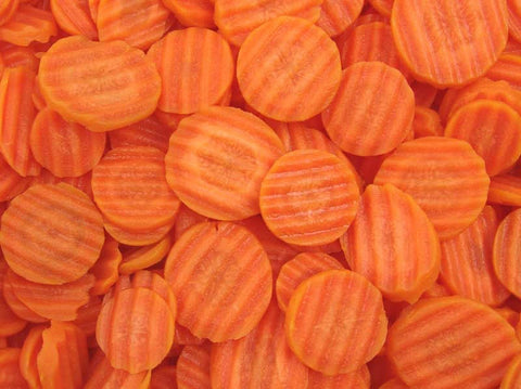 Commodity Vegetables Medium Crinkle Cut Carrot, 2 Pound -- 12 per case.