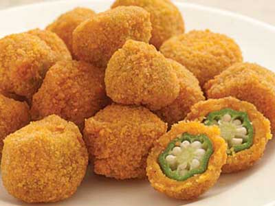 Commodity Vegetables Breaded Okra, 20 Pound.