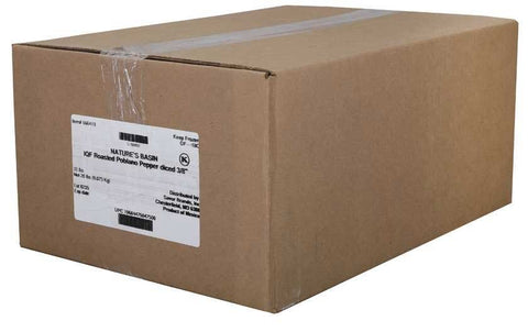 Savor Imports Roasted Diced Poblano Pepper, 20 Pound.