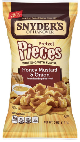 Snyders Of Hanover Minis and Honey Mustard Onion Pretzel - Display -- 28 per case