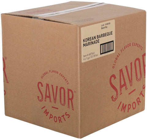 Savor Imports Korean Barbecue Marinade, 1 Gallon -- 4 per case.