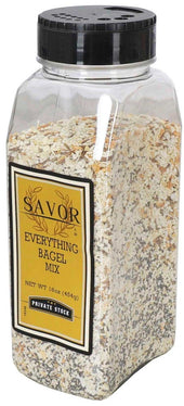 Savor Imports Everything Bagel Mix, 16 Ounce -- 6 per case
