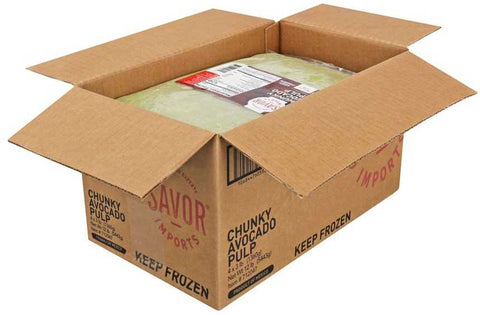 Savor Imports Chunky HPP Avocado Pulp, 3 Pound -- 4 per case