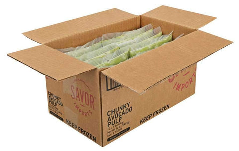 Savor Imports Chunky HPP Avocado Pulp, 1 Pound -- 12 per case