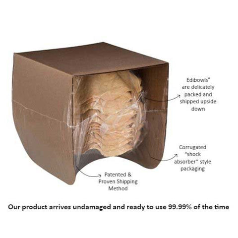 Edibowls - Baked Whole Grain, 6.25 inch -- 72 per case