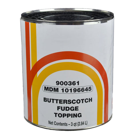 Henry and Henry Butterscotch Fudge Topping, Number 10 can -- 6 cans per case.
