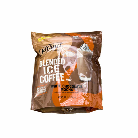 Jet Tea White Chocolate Mocha Blended Iced Coffee Mix, 3 Pound -- 4 per case.