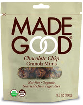 MadeGood Minis Chocolate Chip Granola, 3.5 Ounce Pouch -- 6 per case
