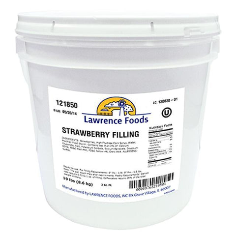 Lawrence Foods Whole Strawberry Filling, 2 Gallon -- 1 per case