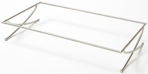 American Metalcraft Stainless Steel Rectangular X-Leg Griddle Stand, 25 x 14 x 4 inch