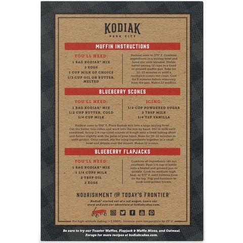 Kodiak Cakes Blueberry Muffin Mix, 14 Ounce -- 6 per case