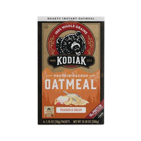 Kodiak Cakes Peaches and Crème Oatmeal Packet, 10.58 Ounce -- 6 per case