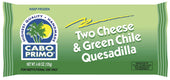 Cabo Primo Cheese and Green Chile Quesadilla, 4.4 Ounce -- 48 per case.