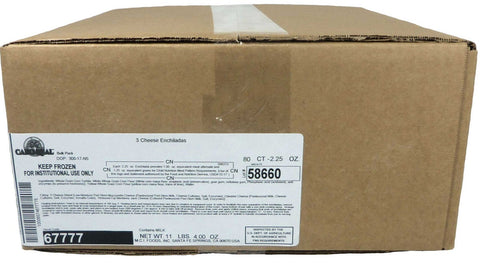 Cabo Real Three Cheese Enchilada, 2.25 Ounce -- 80 per case.