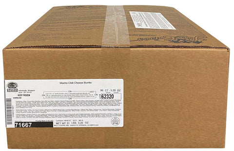 Cabo Primo Shredded Beef Green Chile Cheese Burrito, 5.35 Ounce -- 80 per case