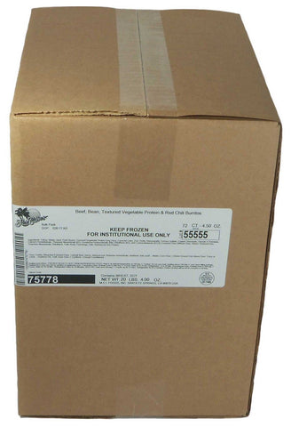 Los Cabos Beef and Bean Red Burrito, 4.5 Ounce -- 72 per case.