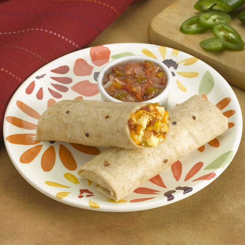 Los Cabos Egg Ham 3 Cheese Breakfast Burrito, 4 Ounce -- 48 per case