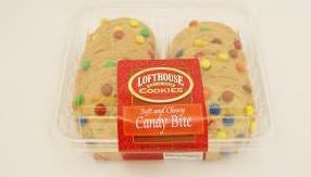 Parco/Lofthouse Traditional Wire Cut Soft and Chewy Candy Bite Cookie, 15 Ounce -- 12 per case.