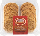 Parco/Lofthouse Traditional Wire Cut Soft and Chewy Peanut Butter Cookies, 15 Ounce -- 12 per case.