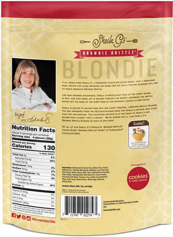 Sheila Gs Chocolate Chip Brownie Brittle Blondie -- 12 per case