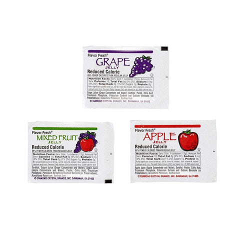 Flavor Fresh Assortment Number 17 Low Calorie Jelly Cup, 12 Gram -- 200 per case.
