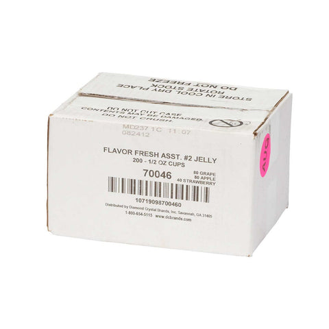Flavor Fresh Assortment Number 2 Jelly Cup, 0.5 Ounce -- 200 per case.