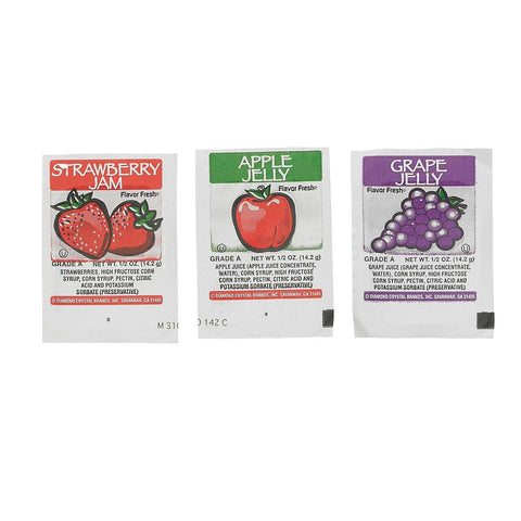 Flavor Fresh Assortment Number 2 Jelly Cup, 0.5 Ounce -- 200 per case.