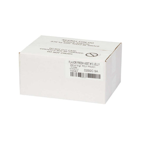 Flavor Fresh Assorted Jelly Pouch, 10 Gram -- 200 per case.