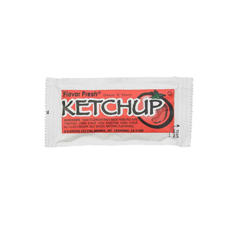 Flavor Fresh Ketchup Condiment Poly Pouch, 9 Gram -- 500 per case.
