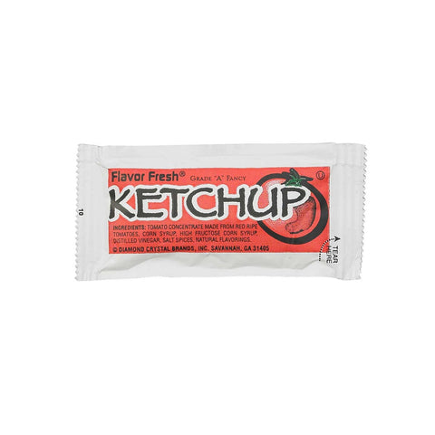Flavor Fresh Ketchup Pouch, 7 Gram -- 500 per case.