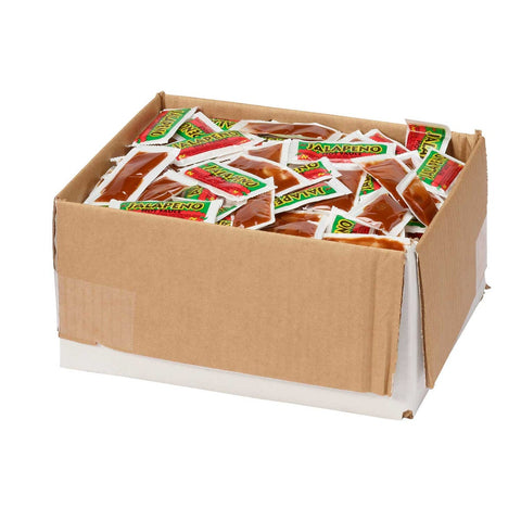 Flavor Fresh Jalapeno Hot Sauce Pouch, 9 Gram -- 500 per case.