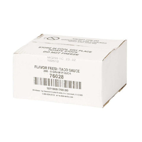 Flavor Fresh Taco Sauce Pouch, 9 Gram -- 200 per case.
