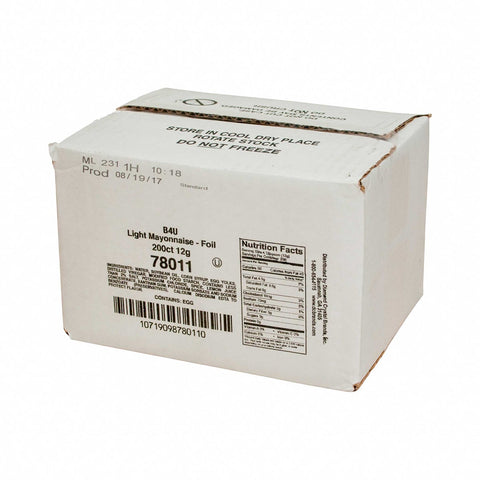 Flavor Fresh Reduced Fat Light Mayonnaise Pouch, 12 Gram -- 200 per case.