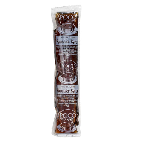 Poco Pac All Natural Pancake Syrup, 1.5 Ounce Pouch -- 100 per case.