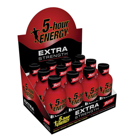 5 Hour Energy Extra Strength Shot - 12 per pack -- 4 packs per case.