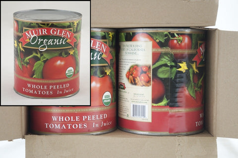 Muir Glen Organic Whole Peeled Tomato, 102 Ounce -- 6 per case.