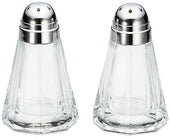 Tablecraf Paneled Salt and Pepper Shaker with Chrome Plated ABS Top, 1.5 Ounce -- 24 per case