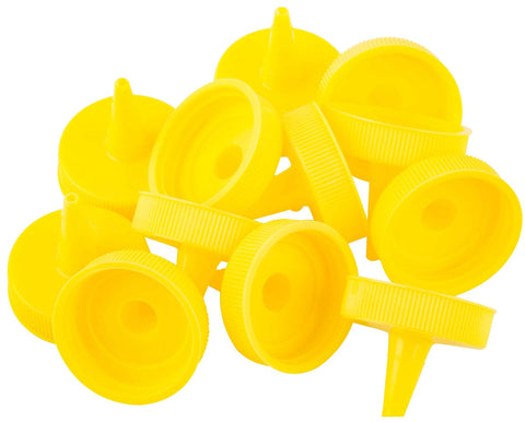 Tablecraft Yellow Squeeze Bottle Top, 38 Millimeter -- 12 per case