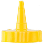 Tablecraft Yellow Squeeze Bottle Top, 38 Millimeter -- 12 per case