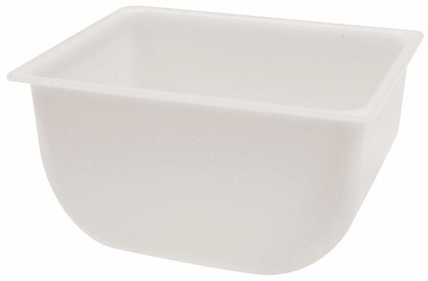 Tablecraft White Insert for 1.5 Pint Plastic Condiment Holder -- 12 per case